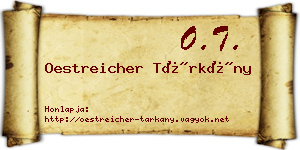 Oestreicher Tárkány névjegykártya